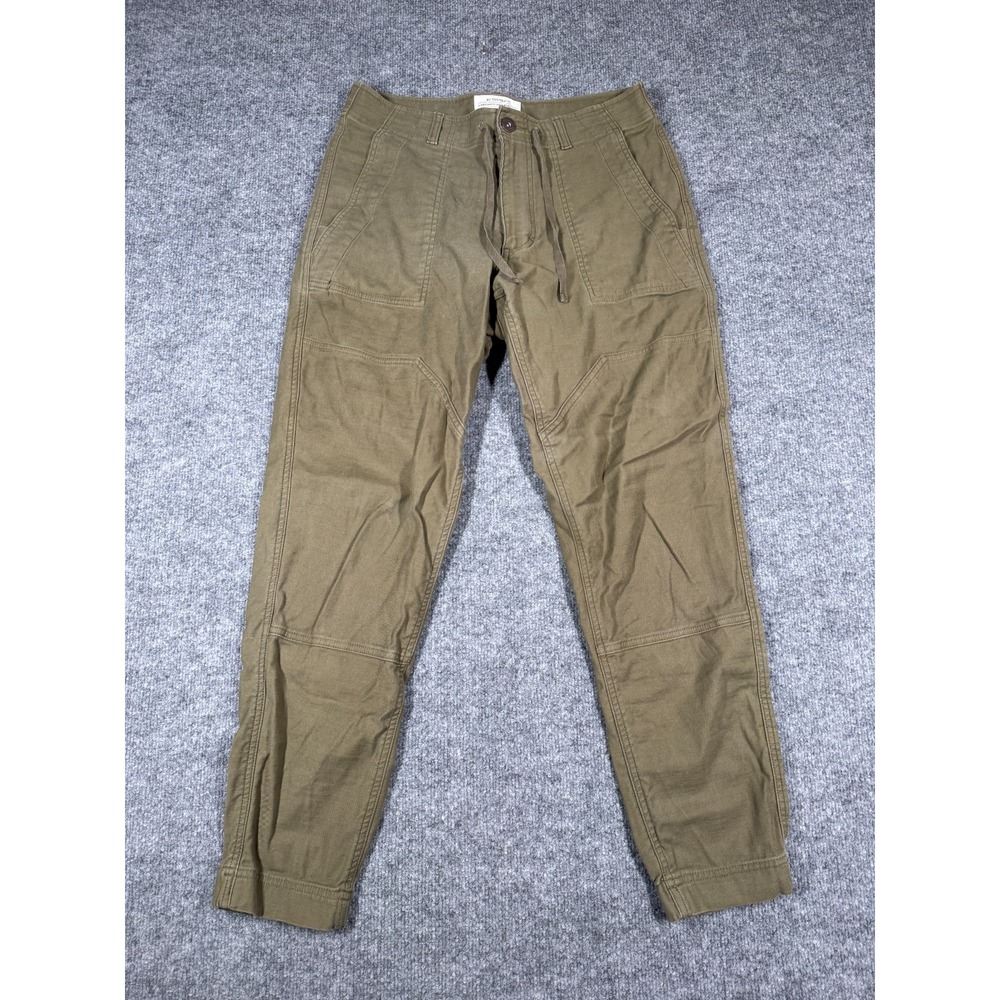 REI Co-op Joggers Pants Men 32x32 Green Cotton Stretch Drawstring Utility Hiking
